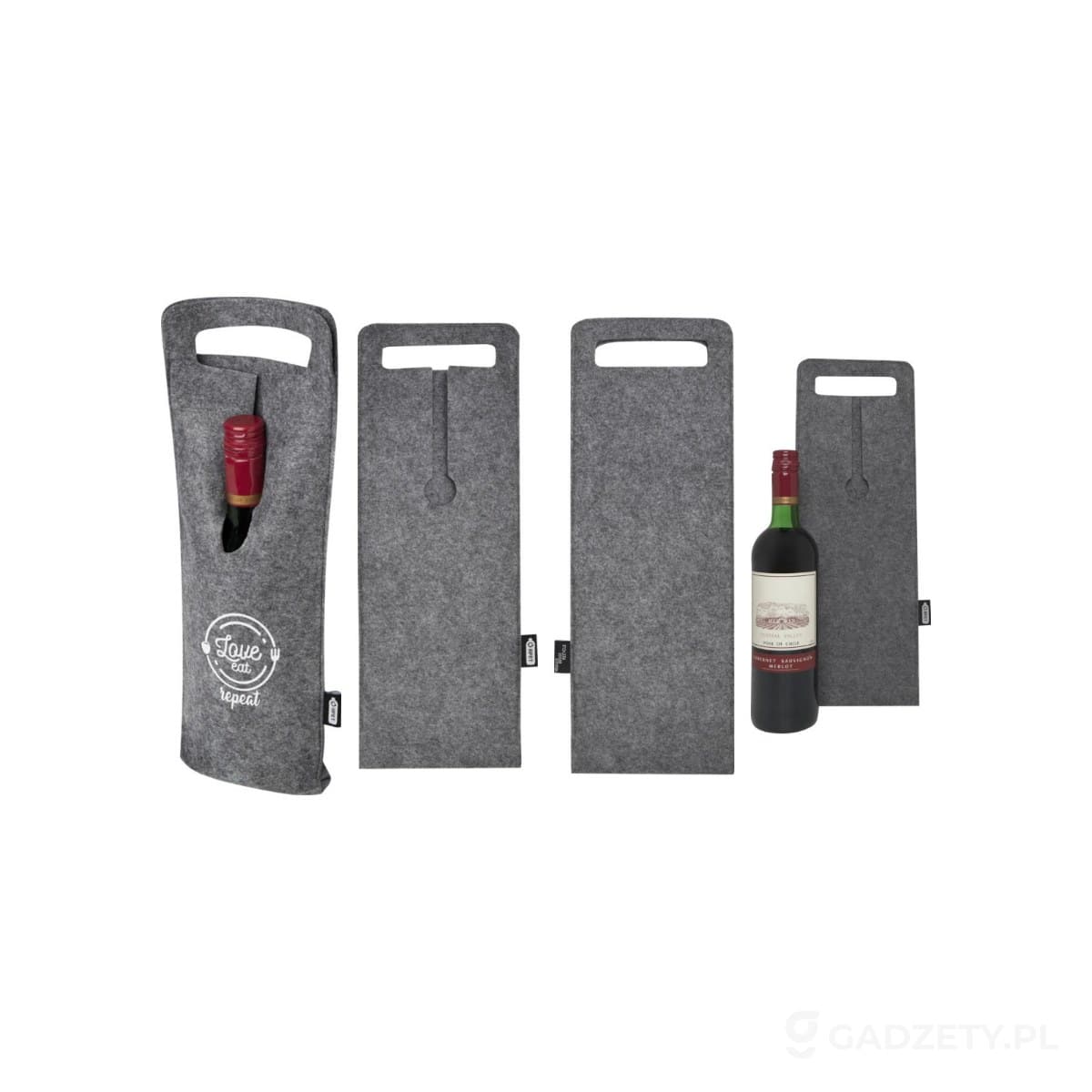 PFC-120665-wariant-watermark Felta filcowa torba na wino o pojemności 75 cl wykonana z materiałów z recyklingu z certyfikatem GRS – zdjęcia produktu