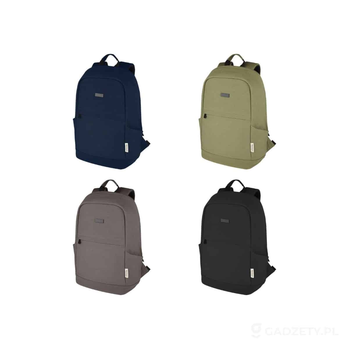 PFC-120677-kolorow-watermark Joey 15,6-calowy plecak na laptopa z płótna z recyklingu z certyfikatem GRS o pojemności 18 l – dostępne kolory