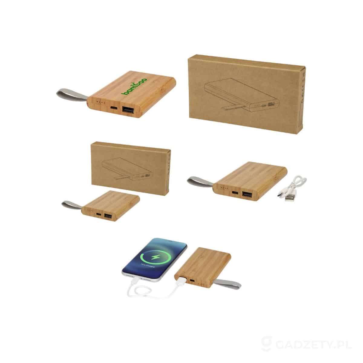 PFC-124145-wariant-watermark Powerbank Tulda o pojemności 5 000 mAh wykonany z bambusa – zdjęcia produktu