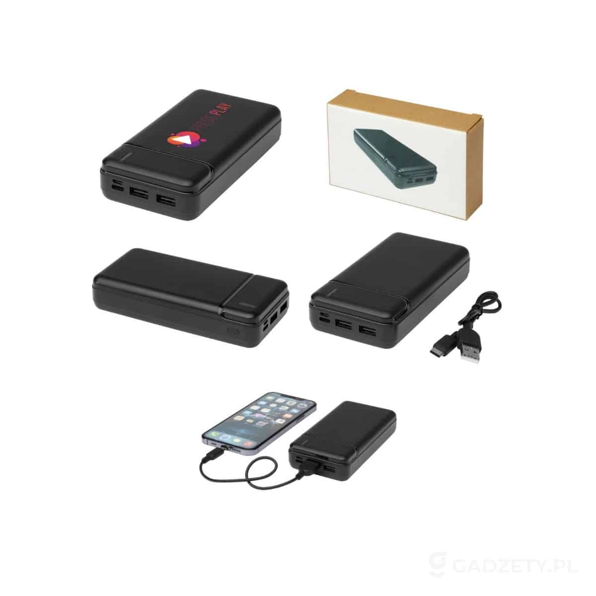 PFC-124322-wariant-watermark Loop powerbank o pojemności 20 000 mAh z tworzyw sztucznych pochodzących z recyklingu – zdjęcia produktu