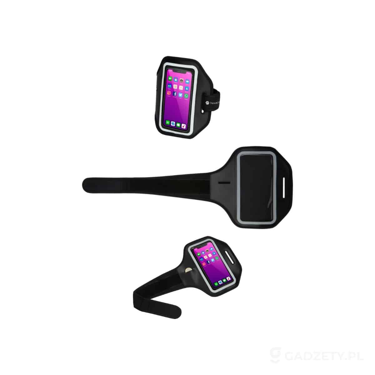 PFC-125000-wariant-watermark Odblaskowa bransoletka na smartfon Haile z przezroczystym etui – zdjęcia produktu