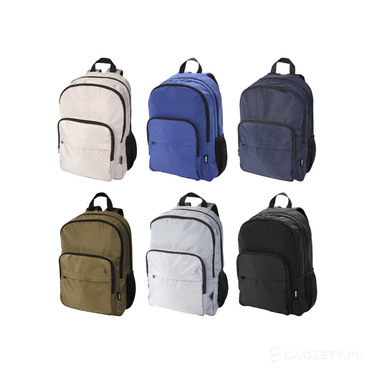 PFC-130086-kolorow-watermark Trend Plus plecak na laptopa o przekątnej 15-cali o pojemności 20 l wykonany z materiałów z recyklingu z certyfikatem GRS – dostępne kolory