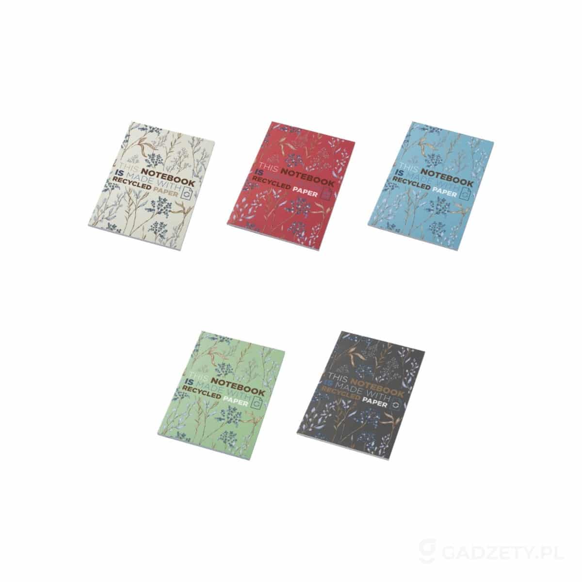 PFC-210249-kolorow-watermark Notatnik A5 Novella Austen z miękką okładką z materiału z recyklingu, 50 kartek – dostępne kolory