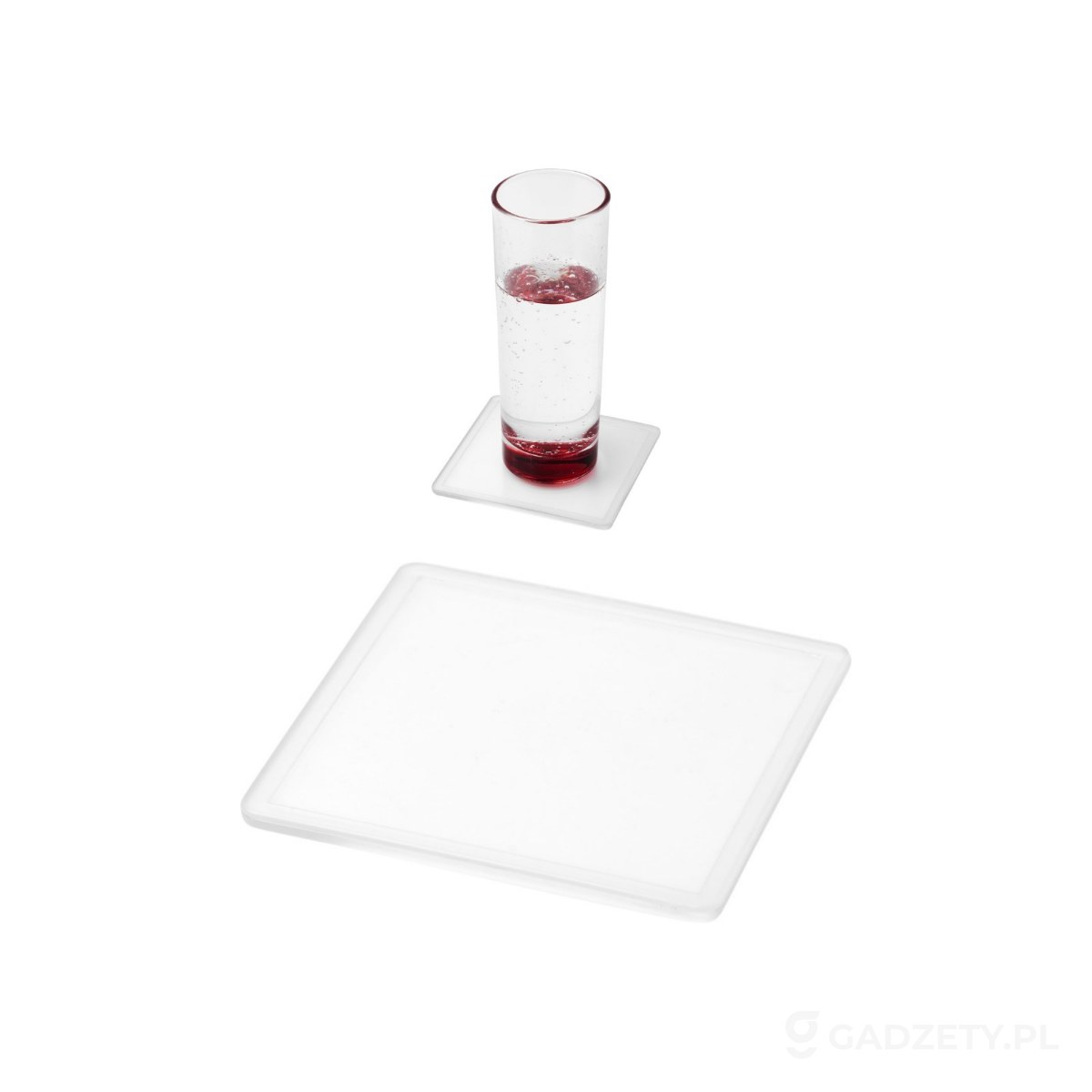 PFC-210513-wariant-watermark Kwadratowa podkładka Ellison wykonana z tworzywa sztucznego z papierową wkładką – zdjęcia produktu