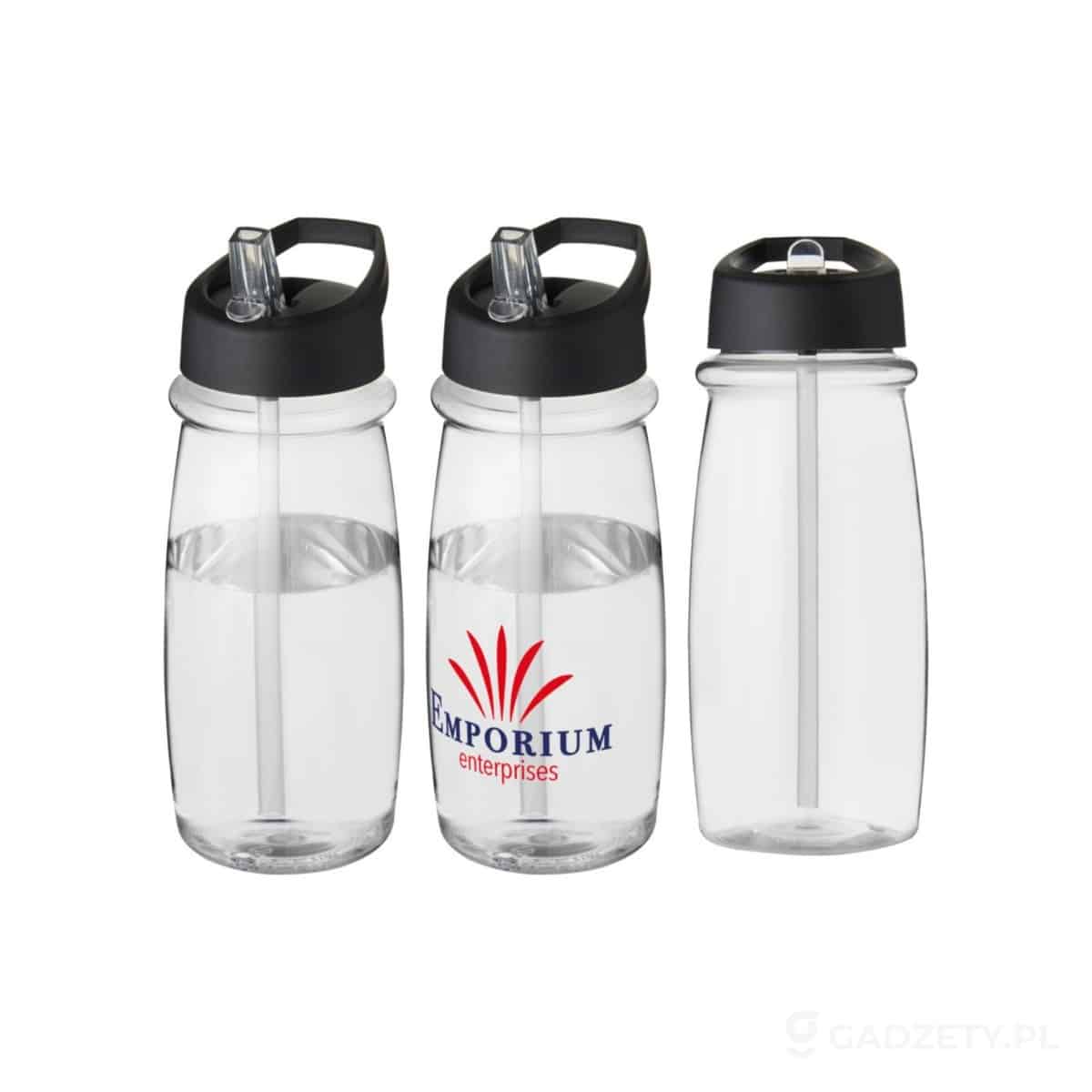 Bidon H2O Pulse o pojemności 600 ml z wieczkiem z dzióbkiem – zdjęcia produktu