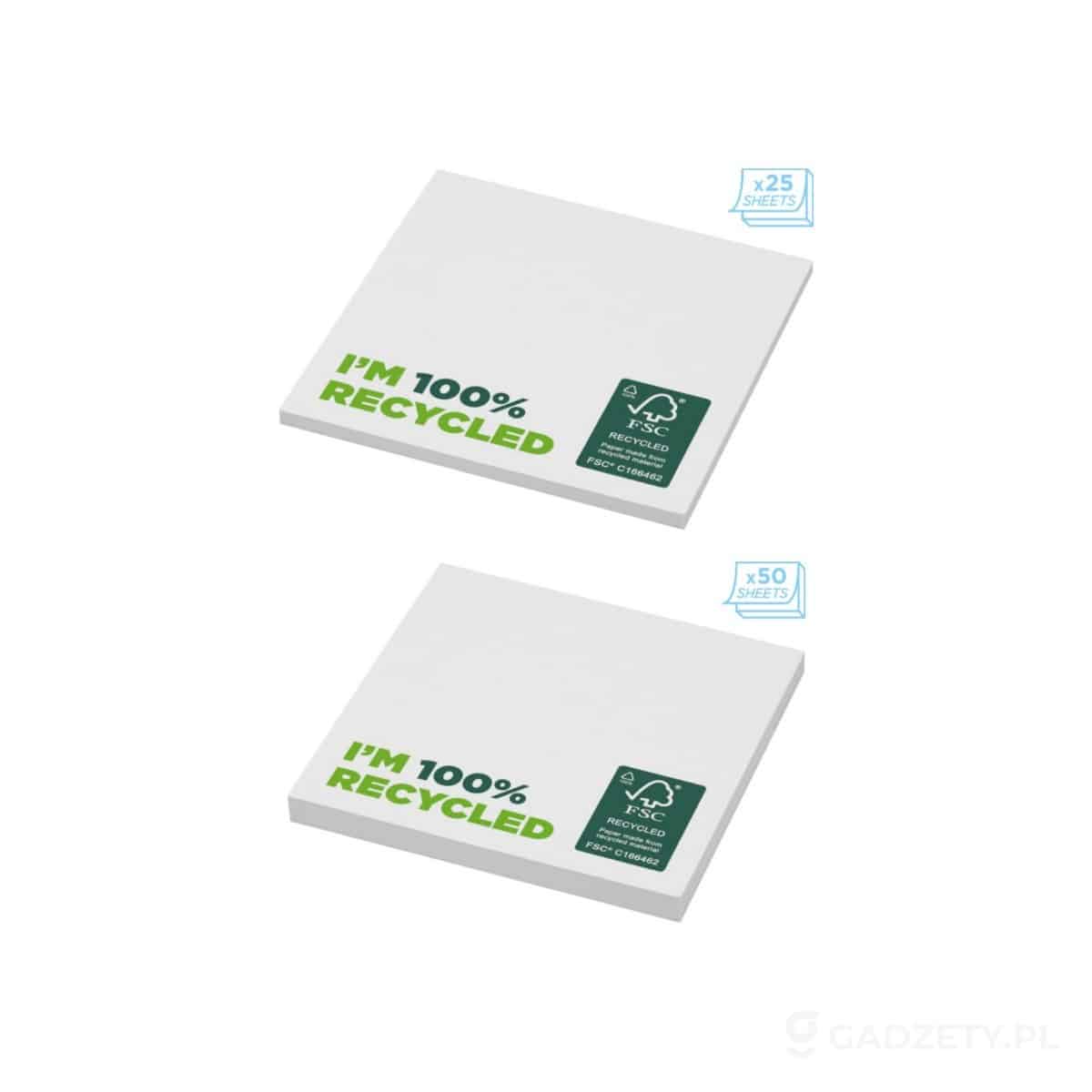 PFC-21286-wariant-watermark Karteczki samoprzylepne z recyklingu o wymiarach 75 x 75 mm Sticky-Mate® – zdjęcia produktu