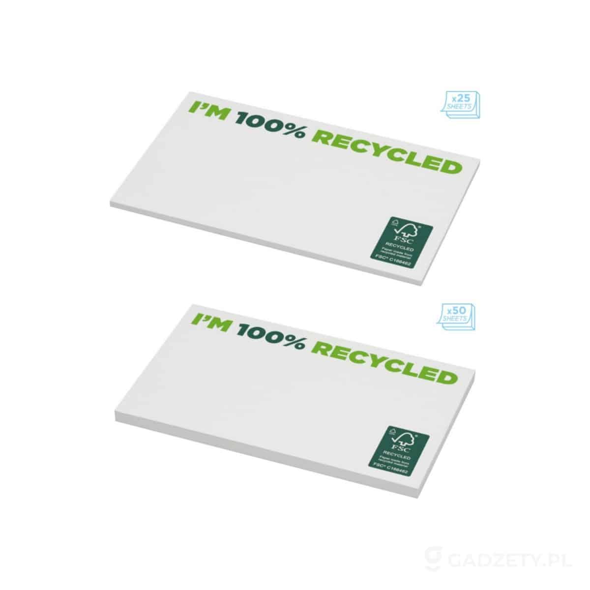 PFC-21288-wariant-watermark Karteczki samoprzylepne z recyklingu o wymiarach 127 x 75 mm Sticky-Mate® – zdjęcia produktu