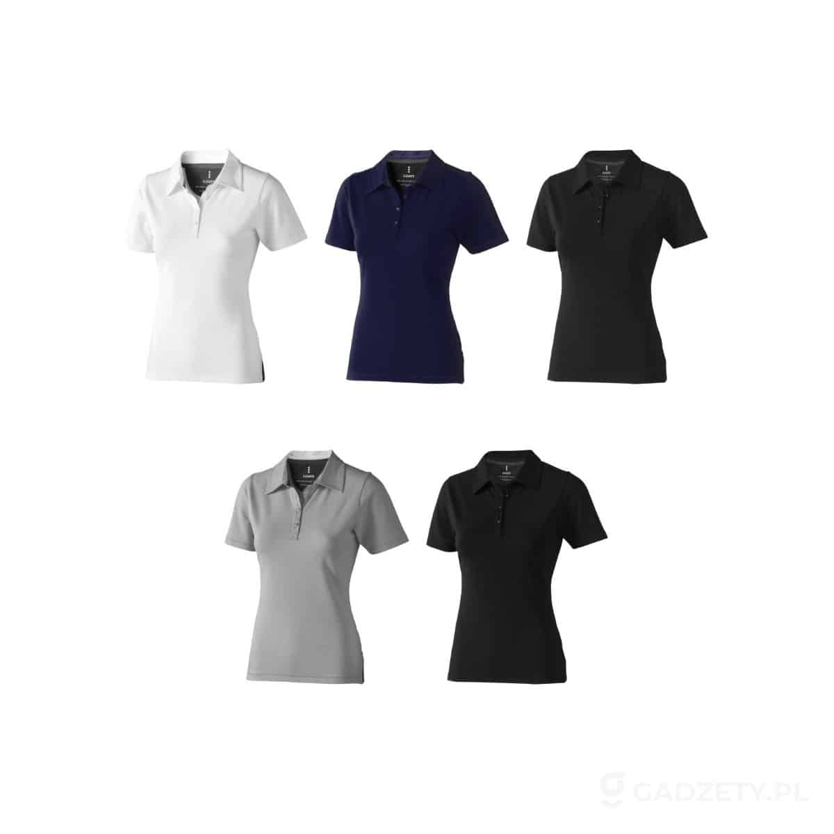 PFC-38085-kolorow-watermark Damskie polo Markham z krótkim rękawem ze stretchu – dostępne kolory