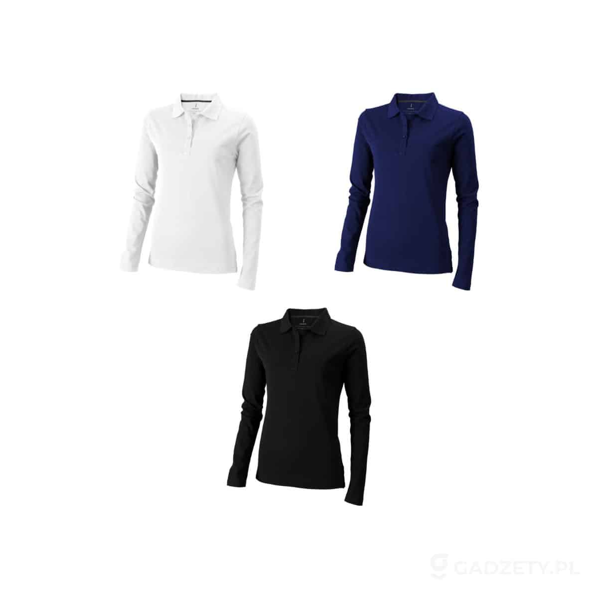 PFC-38087-kolorow-watermark Damskie polo Oakville z długim rękawem – dostępne kolory