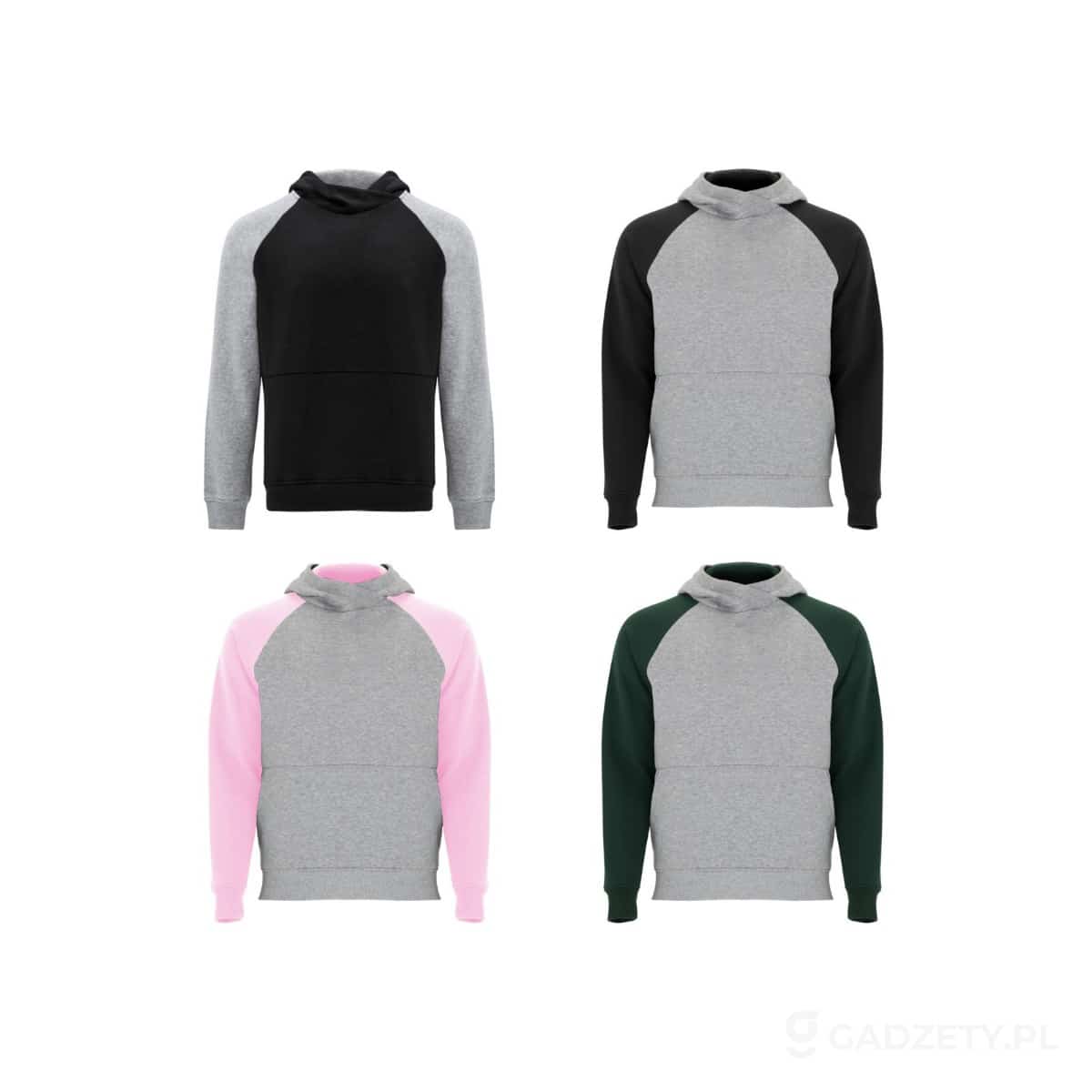 PFC-K1058-kolorow-watermark Badet dziecięca dwukolorowa bluza z kapturem – dostępne kolory