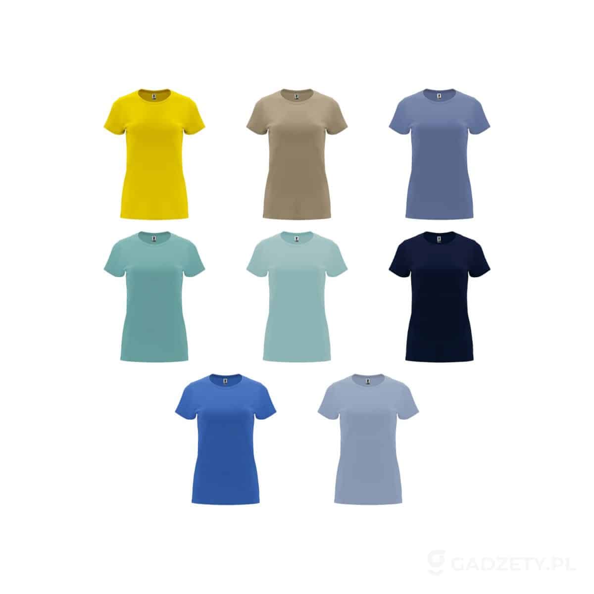 PFC-R6683-kolorow-watermark Capri koszulka damska z krótkim rękawem – dostępne kolory