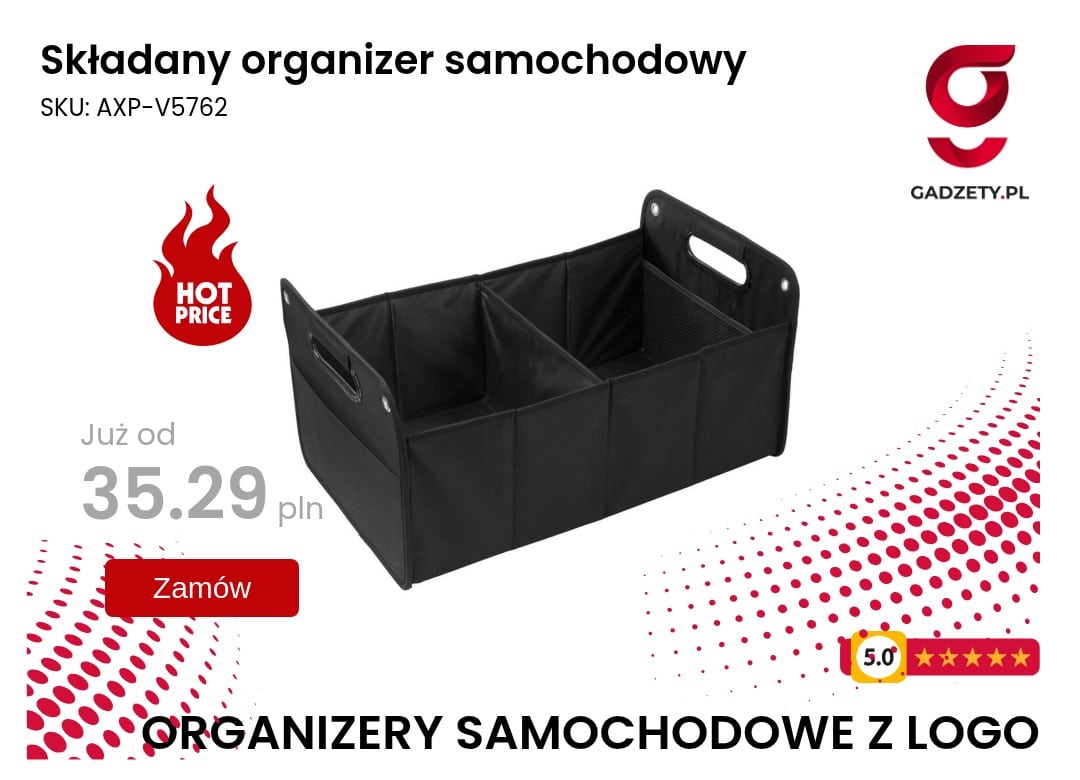 Składany organizer samochodowy Organizer do samochodu składany
