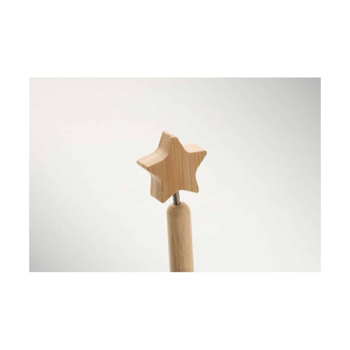 Długopisy bambusowe z logo – bambusowy długopis z gwiazdką starpen cx1581-40-back Bambusowy długopis z gwiazdką STARPEN cx1581-40-back