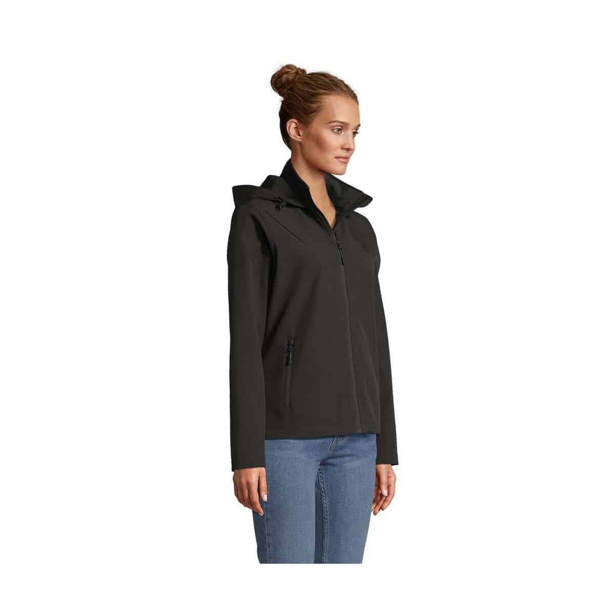 Kurtki z logo – race women kurtka z kapturem race hooded women s04448-bk-side RACE WOMEN Kurtka z kapturem RACE HOODED WOMEN s04448-bk-side
