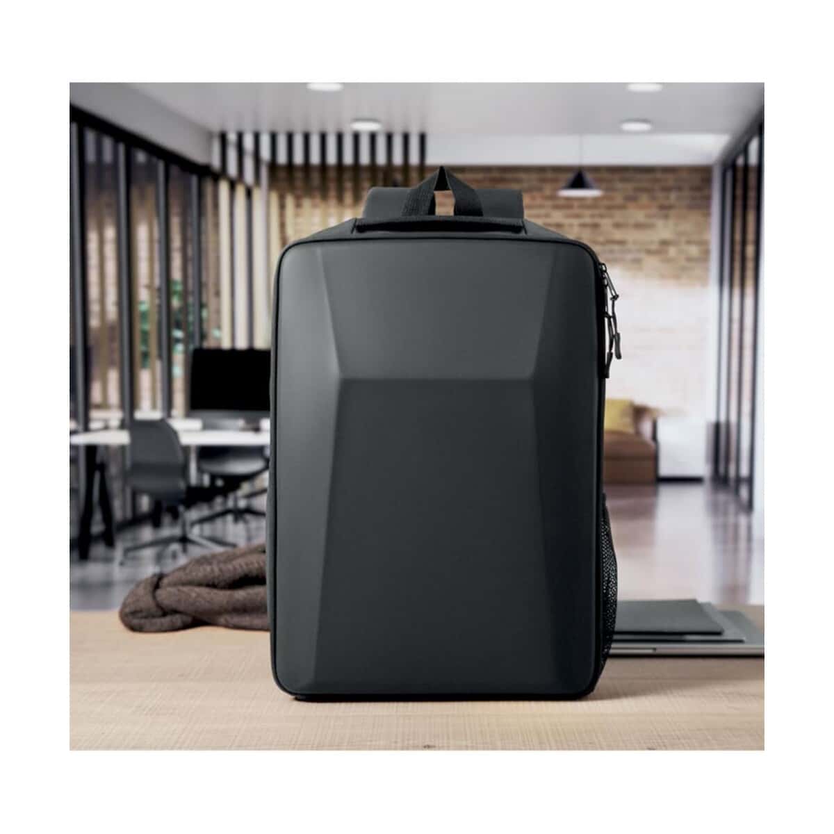 Torby na laptopa z logo – 15-calowy plecak rpet z twardą novix mo3186-03-ambiant 15-calowy plecak RPET z twardą NOVIX mo3186-03-ambiant