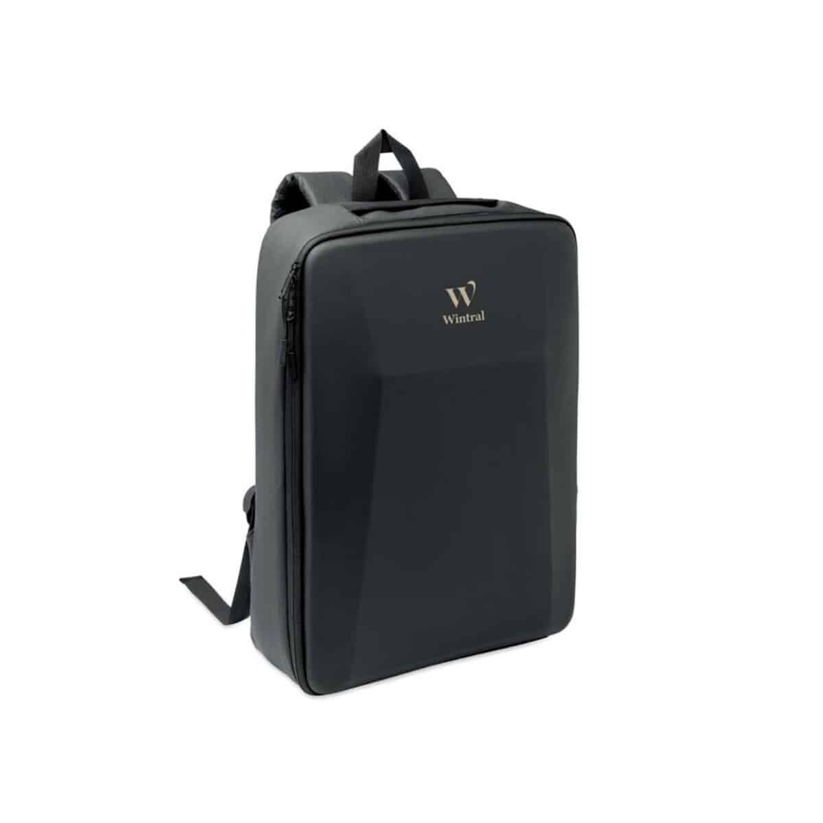 Torby na laptopa z logo – 15-calowy plecak rpet z twardą novix mo3186-03-print 15-calowy plecak RPET z twardą NOVIX mo3186-03-print