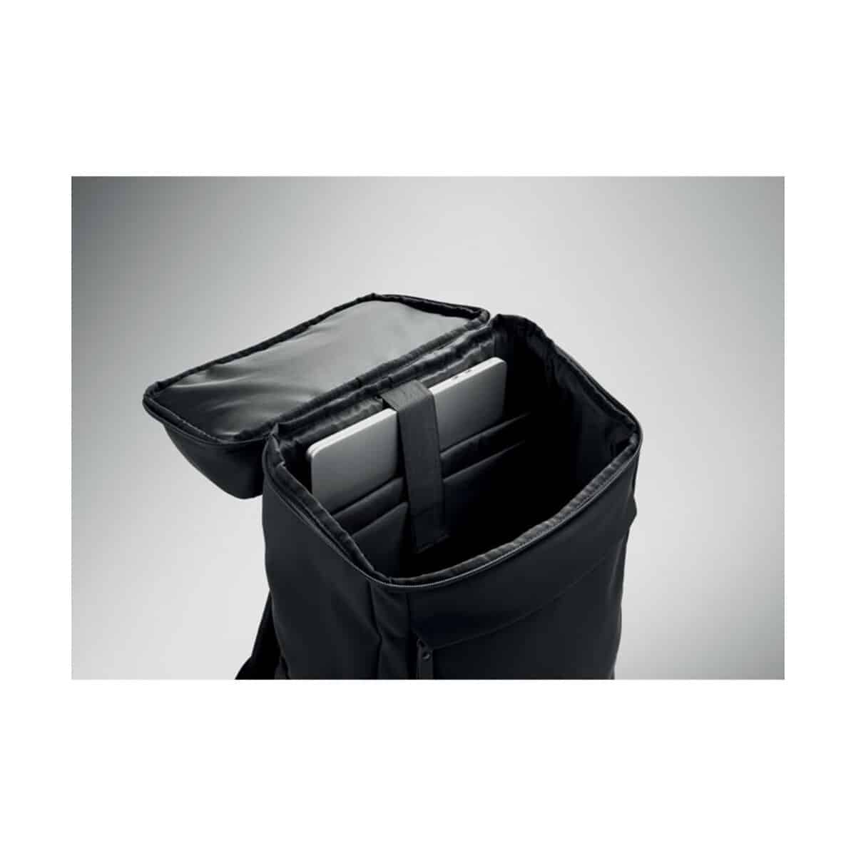 Torby na laptopa z logo – plecak na laptopa 15″ pu boulder mo3122-03-open Plecak na laptopa 15