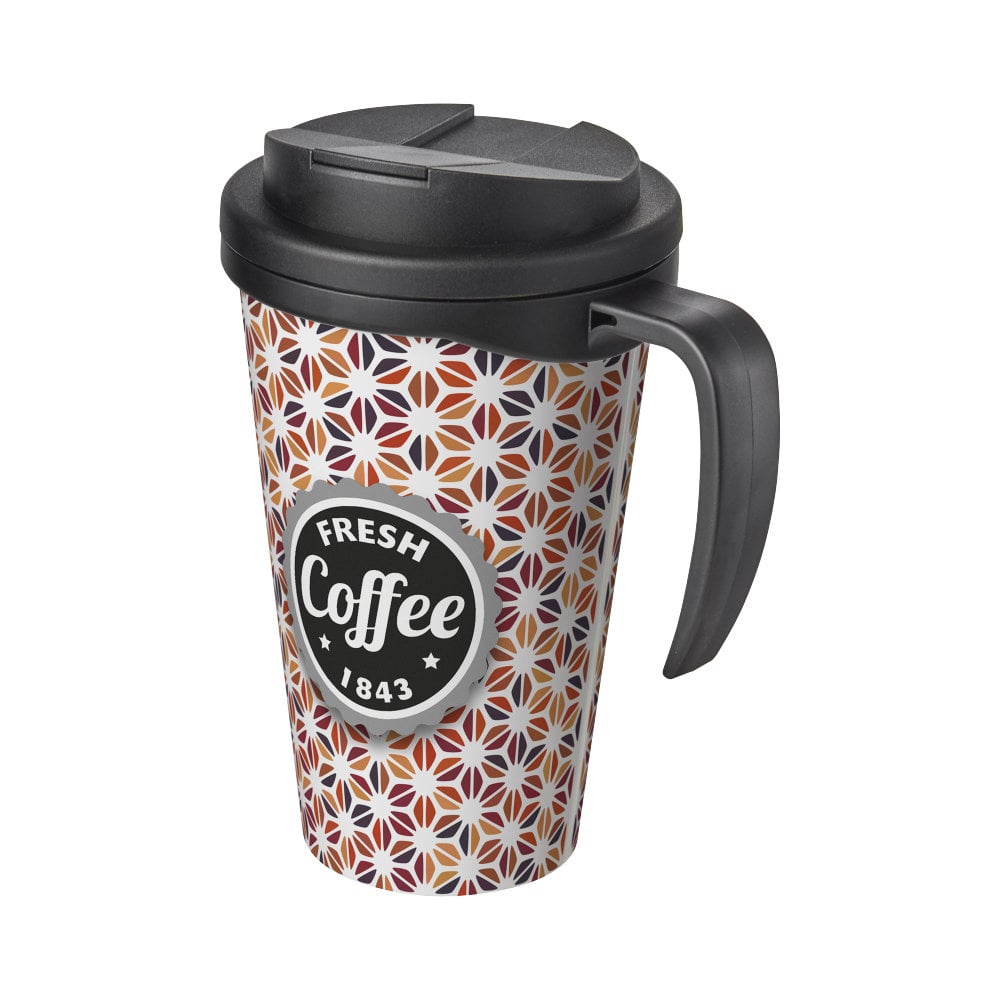 Brite-Americano® Grande 350 ml mug with spill-proof lid