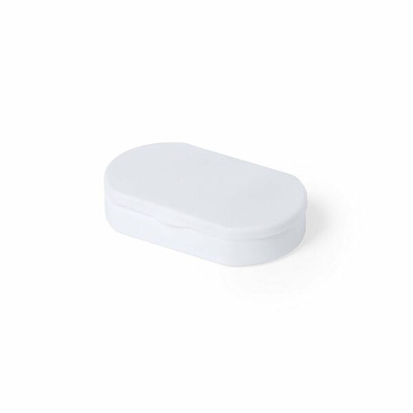Antybakteryjny pojemnik na tabletki z 3 przegrodami - biały