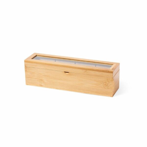 Bambusowe pudełko na herbatę - jasnobrązowy
