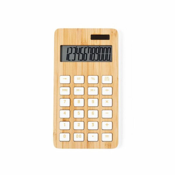 Bambusowy kalkulator - jasnobrązowy