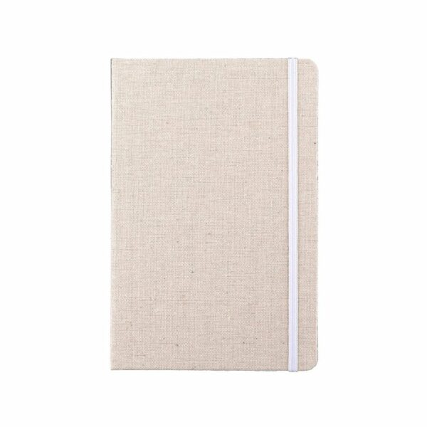 Bawełniany notatnik A5 - biały