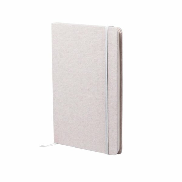 Bawełniany notatnik A5 - biały