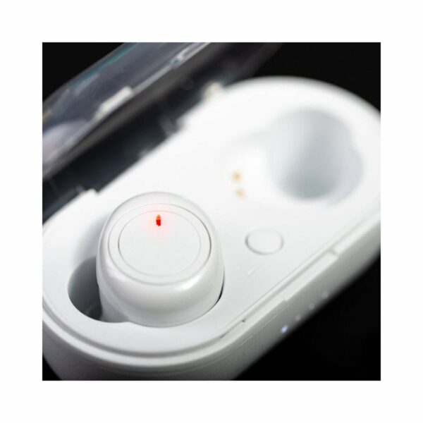 Bezprzewodowe słuchawki douszne - biały