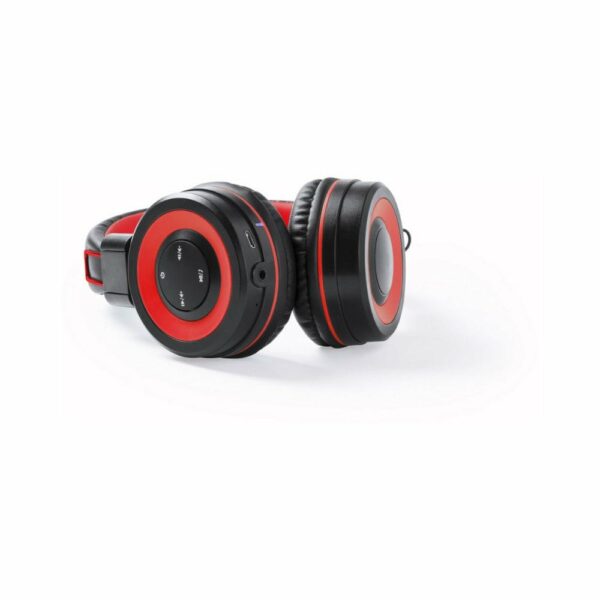 Bezprzewodowe słuchawki nauszne - czerwony
