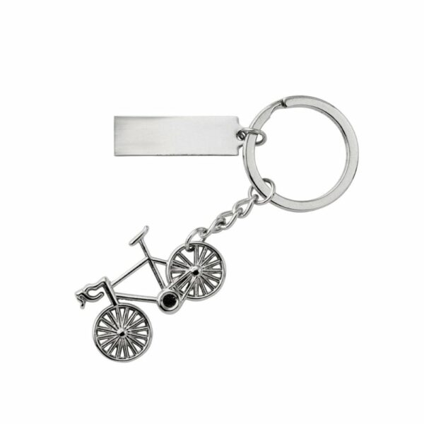Brelok do kluczy "rower" - srebrny
