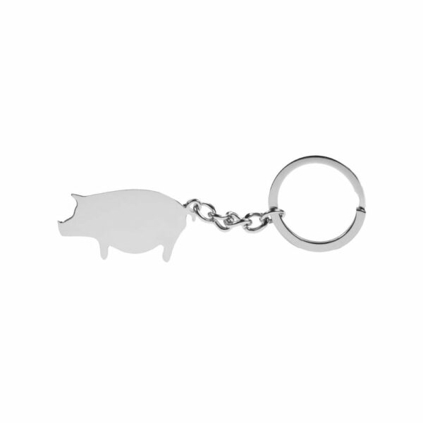 Brelok do kluczy "świnka" - srebrny