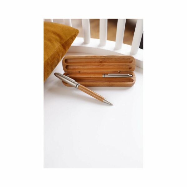 Długopis w etui - brązowy