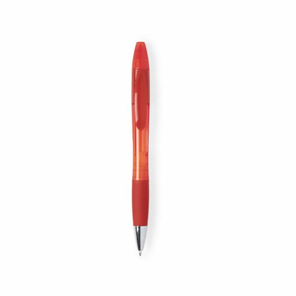 Długopis z zakreślaczem - czerwony