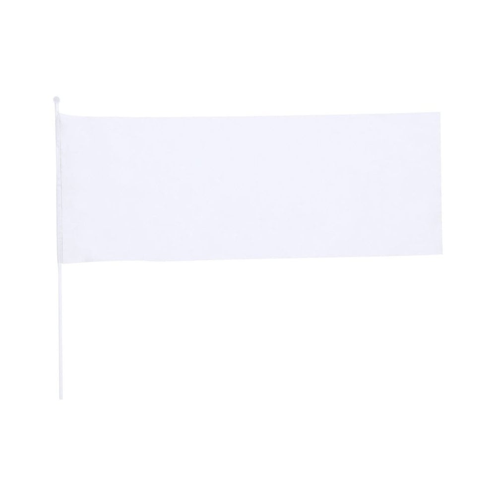 Flaga kibica - biały
