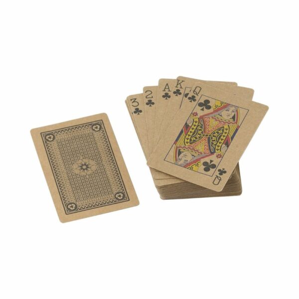 Karty do gry z papieru z recyklingu - brązowy