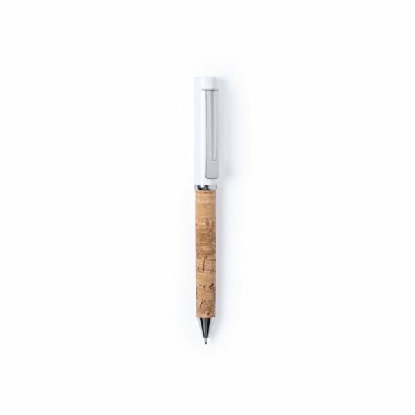 Korkowy długopis - biały