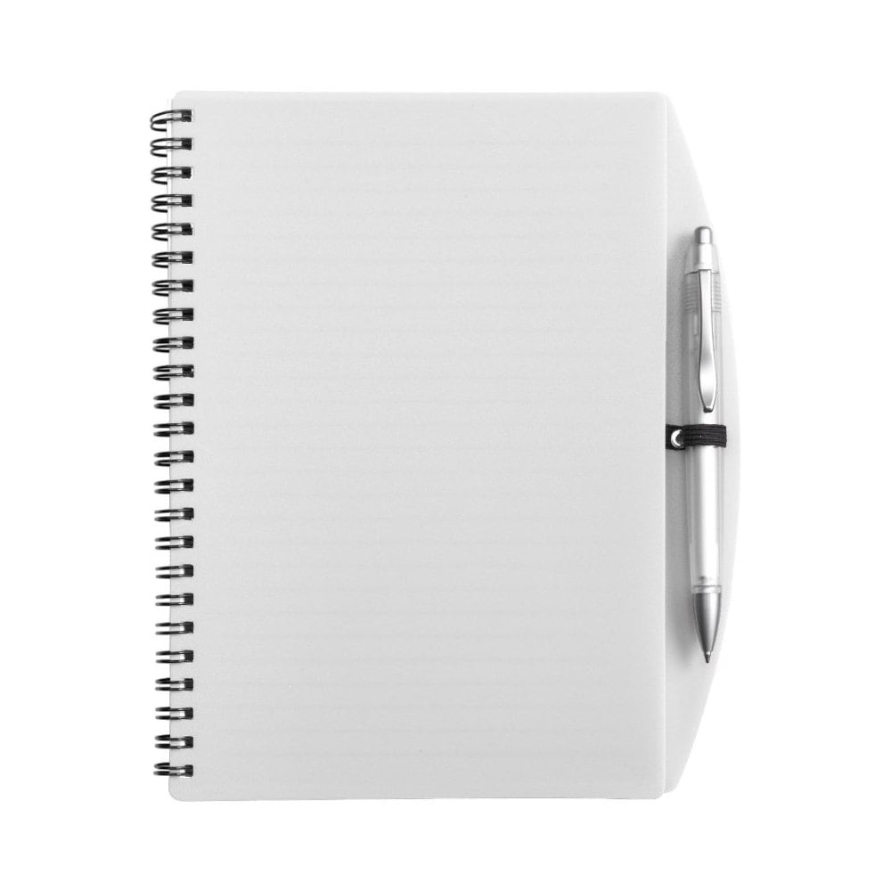 Notatnik A5 z długopisem - biały