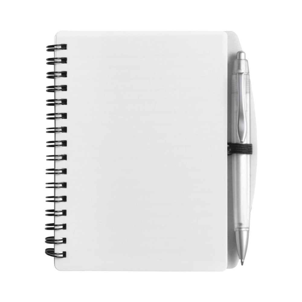 Notatnik A6 z długopisem - biały