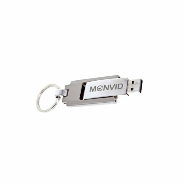 Pamięć USB z brelokiem - srebrny