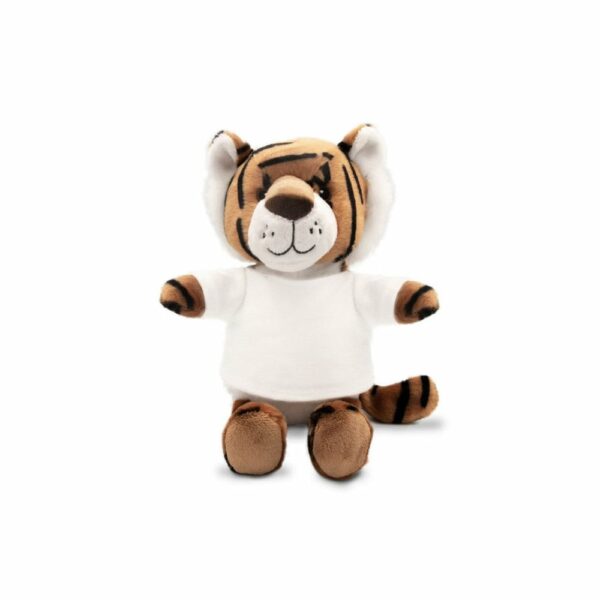 Pluszowy tygrys RPET | Finn - brązowy