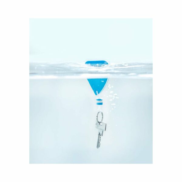 Pływający brelok do kluczy "żaglówka" - biało-niebieski