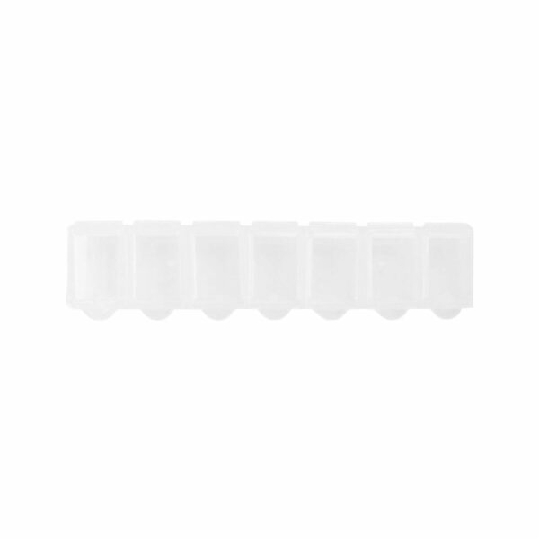 Pojemnik na tabletki z 7 przegrodami - biały