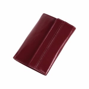 Skórzany portfel damski Mauro Conti - czerwony