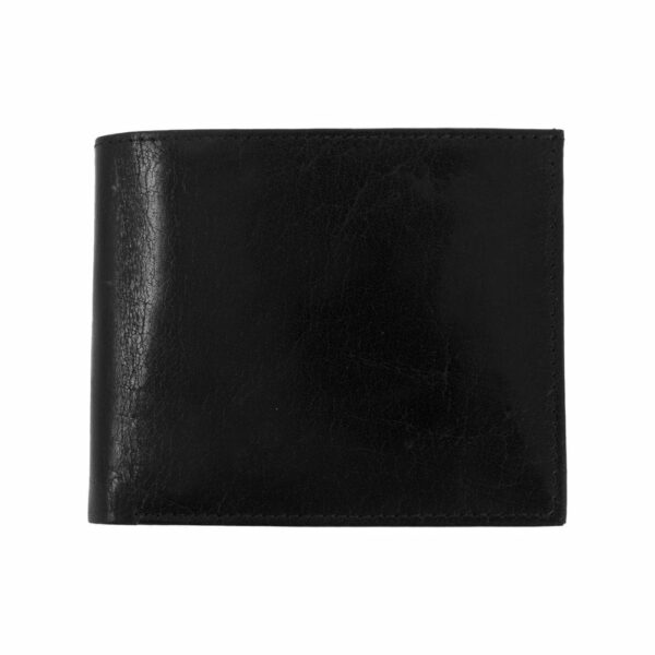 Skórzany portfel Mauro Conti - czarny
