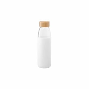 Szklana butelka sportowa 550 ml - biały