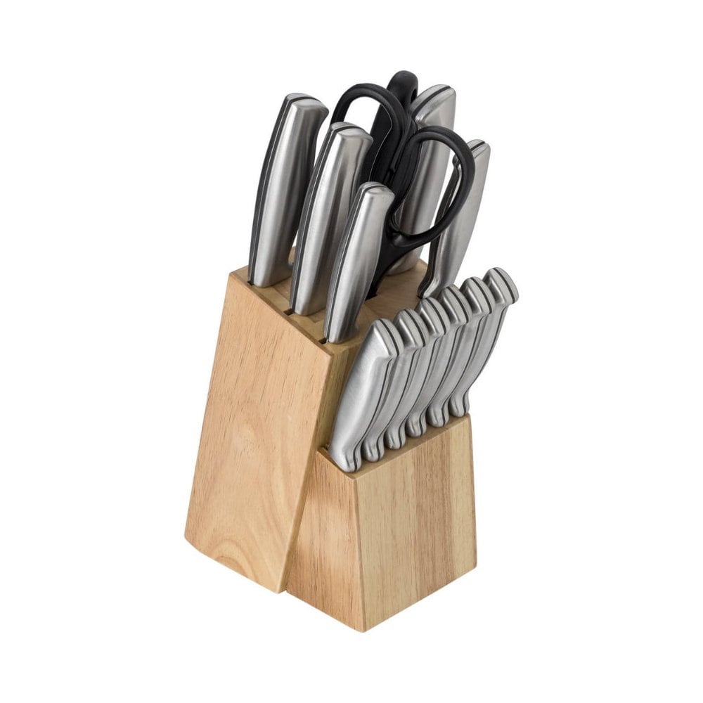 Zestaw noży kuchennych - drewno