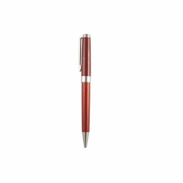 długopis i ołówek w drewnianym etui - drewno