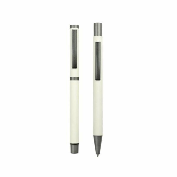 długopis i pióro kulkowe - biały