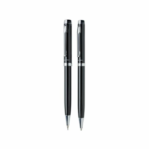 długopis i ołówek mechaniczny - czarny