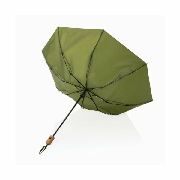 Bambusowy parasol automatyczny 21" Impact AWARE™ RPET - zielony